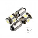 BA9S H5W H20W 5 LED LED-lampen