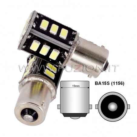 LAMPADE P21W BA15S 1156 18 LED CANBUS FUZION