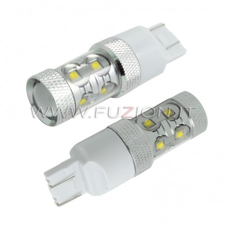LAMPY T20 7443 W21/5W 50W LED CANBUS FUZION