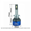 P13W PSX26W H28W  KIT LED MATRIX 12000 LUMEN CANBUS PROFESSIONALE