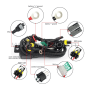 CABLAGGIO CON RELE' COMMUTATORE H4 BILUCE HID BI