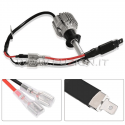 CAVI H1 H3 ALIMENTAZIONE KIT LED O XENON
