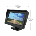 Monitor 4.3 "HD Full LED TFT Universele kleur