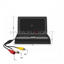 Intrekbare monitor 4.3 "HD Full LED-kleur TFT