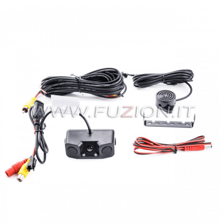 Kit 2 Parkeersensoren met HD van de achterzijde