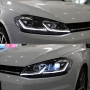 FARI GOLF 7 MK7 VII CROMATI STILE 7.5 DAL 2012 AL 2017 DRL LED FRECCIA DINAMICA