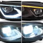 FARI FULL LED PER GOLF 7 MK7 VII VAN VARIANT TSI TDI DAL 2012 AL 2017