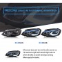 Volledige LED-koplampen voor Golf 7 MK7 VII van Variant TSI TDI van 2012 tot 2017