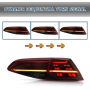 FARI FARI FANALI POSTERIA GOLF 7 AND GOLF 7.5 COLOR ROSSO FULL LED MATRIX DINAM