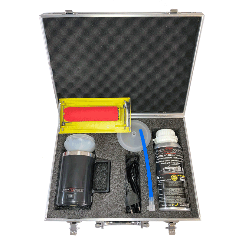 KIT COMPLETO RINNOVA LUCIDA FARI CON POLIMERO 800GR PROFESSIONALE