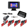 KIT 4 SENSORI DI PARCHEGGIO CON DISPLAY LCD A COLORI INVISIBILI