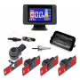KIT 4 SENSORI DI PARCHEGGIO CON DISPLAY LCD A COLORI INVISIBILI