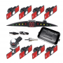 KIT 8 SENSORI DI PARCHEGGIO FRONTE/RETRO CON DISPLAY LED INVISIBILI