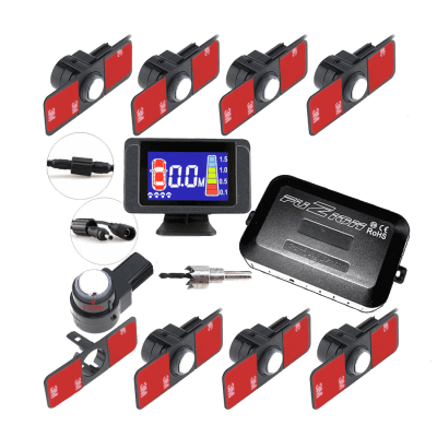 KIT 8 SENSORIES OF FRONTE PARKING/RETRO INVISIBILI DISPLAY LCD COLOURS