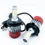 H4 BI-LED MOTORCYCLE KIT 4800 LUMEN CANBUS HIGH QUALITY FUZION