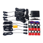 KIT 8 FRONTE/RETRO PARKING SENSES AVEC DISPLAY LED INVISIBILI