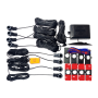 KIT 8 FRONT PARKING SENSES/RETRO INVISIBILI DISPLAY LED SLIM