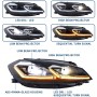 HEADLIGHTS FOR GOLF 7.5 MK7.5 2017 2018 2019 2020 EDITION BLACK XENON + LED