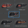 SET FANALI POSTERIORI LED iQ STILE VW GOLF 8 VIII LED AFTERMARKET FUME'