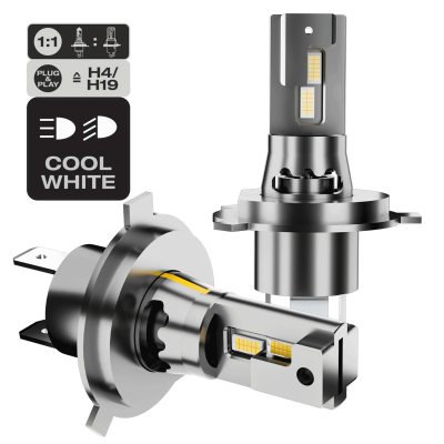 H4 H19 BI-LED-lampkit 12/24 V 1: 1 EasyPro Plug & Play CANBUS FUZION