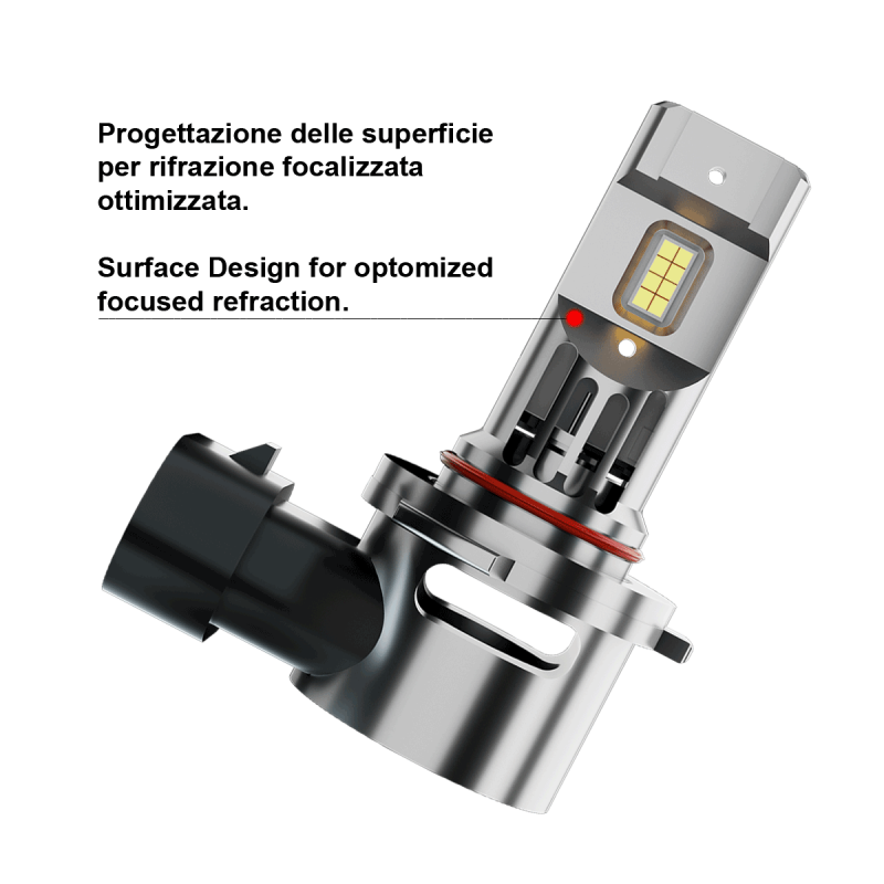 KIT LAMPADE LED HIR2 9012 12/24V 1:1 EASYPro PLUG & PLAY CANBUS FUZION