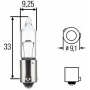 H21W BAY9S 12V 21W ALLOGÈNE SUPER WHITE PRO+ EFFET XENON HID FUSION