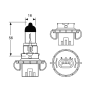 H13 P26.4T 12V 60/55W Halogeen Super White Pro + White 6000k Xenon-effect