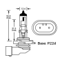 HB4 9006 P22D 12V 55W halogeen super wit Pro + White 6000k Xenon-effect