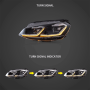 GOLF 7 CHROME STYLE 7.5 REFLEKTORY LED ZINTEGROWANE KIERUNKI DRL I KIERUNKOWSKAZY DYNAMICZNE