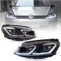 FARI GOLF 7 CROMATI STILE 7.5 LED INTEGRATI DRL AND FRECCIA DINAMICA