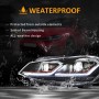 FARI GOLF 7 MK7 VII STILE 7.5 ROSSO GTI LED INTEGRATI DRL AND FRECCIA DINAMICA