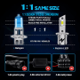 LED MOTO H3 PK22S 12 / 24V 1 LED-lampkit 1: 1 EasyPro Plug & Play CANBUS FUZION