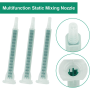 Diepe statische mixer voor tweecomponenten bicrogecartridges