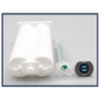 Diepe statische mixer voor tweecomponenten bicrogecartridges