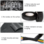 4 PIECES NON-WOVEN FABRIC ADHESIVE INSULATION TAPE CLOTH FLEECE FUZION