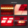 LED-achterlichten Set IQ Style VW Golf 8 VIII LED Aftermarket Red
