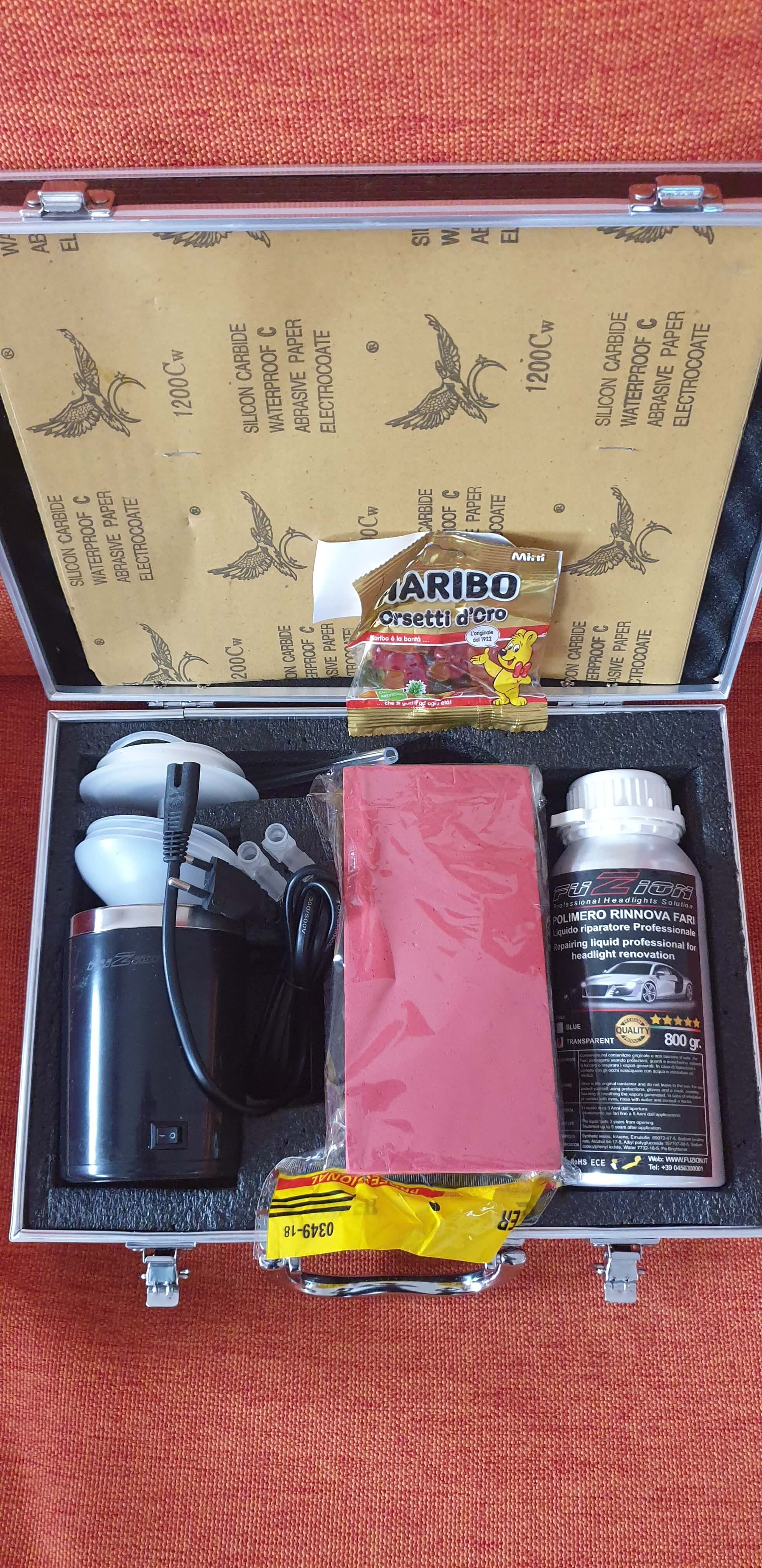 Liquido Ripara Fari Auto - Polimero Lucidante Per Graffi E Ingiallimento - 800g - Foto 6