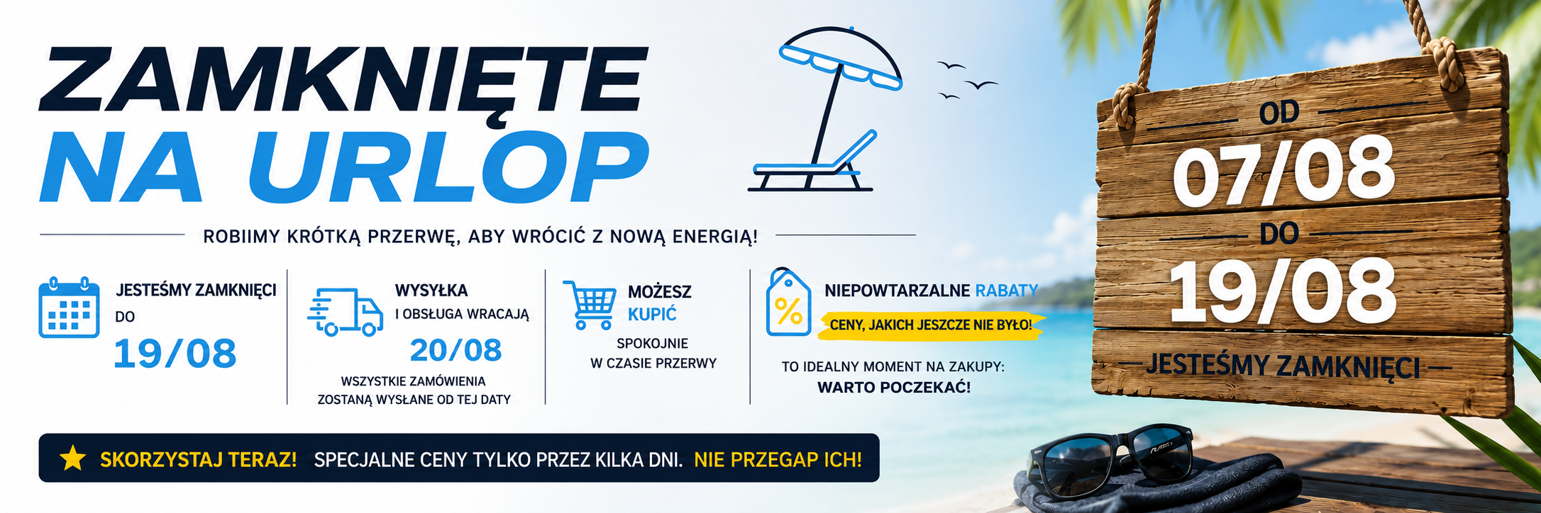 POWIADOMIENIE O ZAMKNIĘCIU